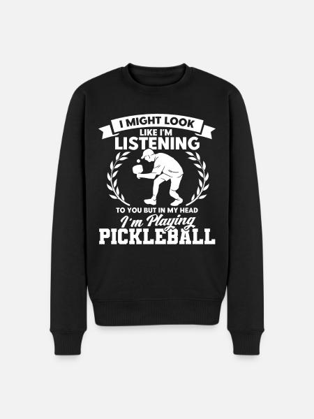 Paddleball Pickleball Player Pickleball Gift - Men's Premium Organic Jumper - black