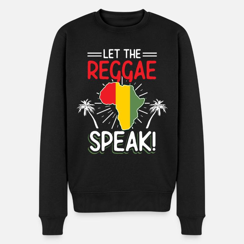 Musique Jamaïque Rastafarian - Pull Premium bio Homme - noir
