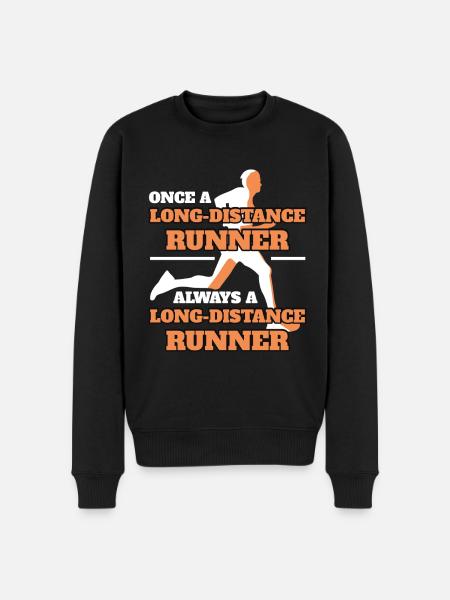 Marathon Runner Player Løbetøj - Økologisk premium-sweatshirt til mænd - sort