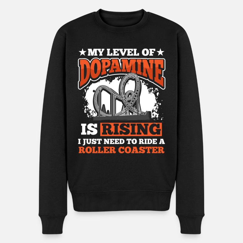Park Riding Roller Coaster - Men's Premium Organic Jumper - black