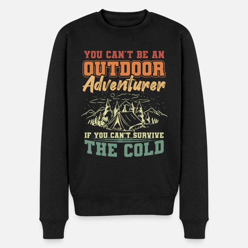 Refroidissement Survive Cold Adventurers - Pull Premium bio Homme - noir