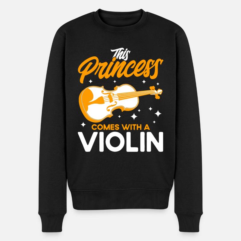 Orchestre Violoniste Violon Lover Gift - Pull Premium bio Homme - noir