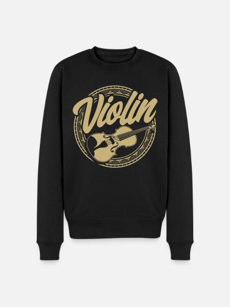 Violin lover Violin player gift - Men's Premium Organic Jumper - black