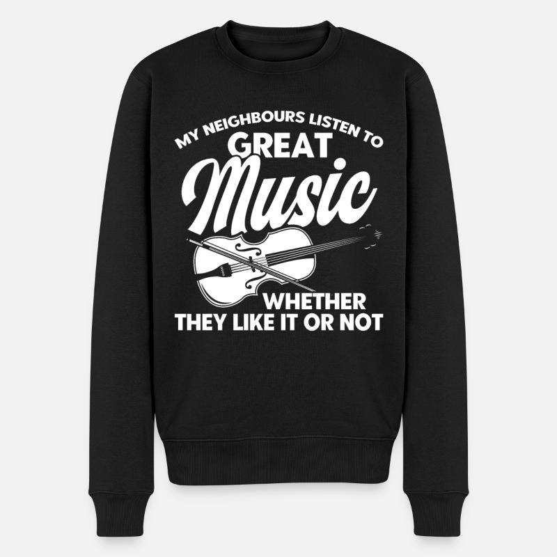 Violoniste Violoniste Violoniste Cadeau - Pull Premium bio Homme - noir