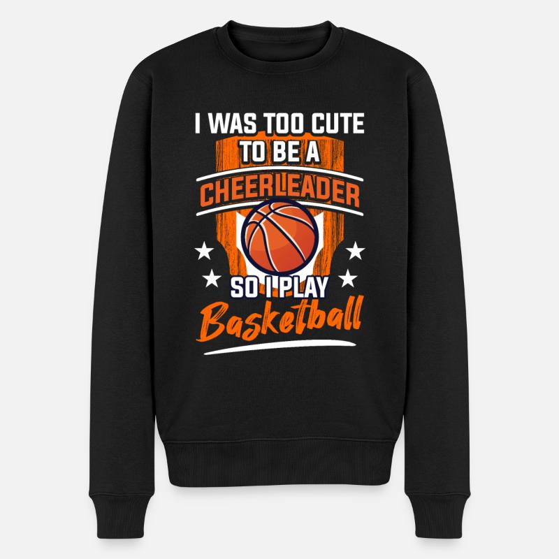 Basketball - Männer Premium Bio Pullover - Schwarz