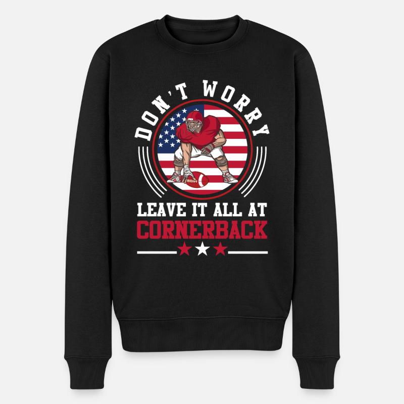 Citation de football américain - Pull Premium bio Homme - noir