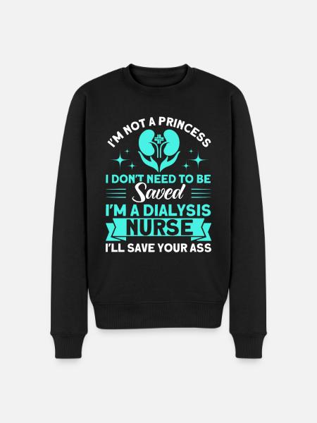 Nursing Dialysis Treatment Dialysis Gift - Men's Premium Organic Jumper - black