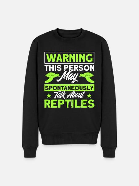 Reptile Reptile Lizards Gift - Men's Premium Organic Jumper - black