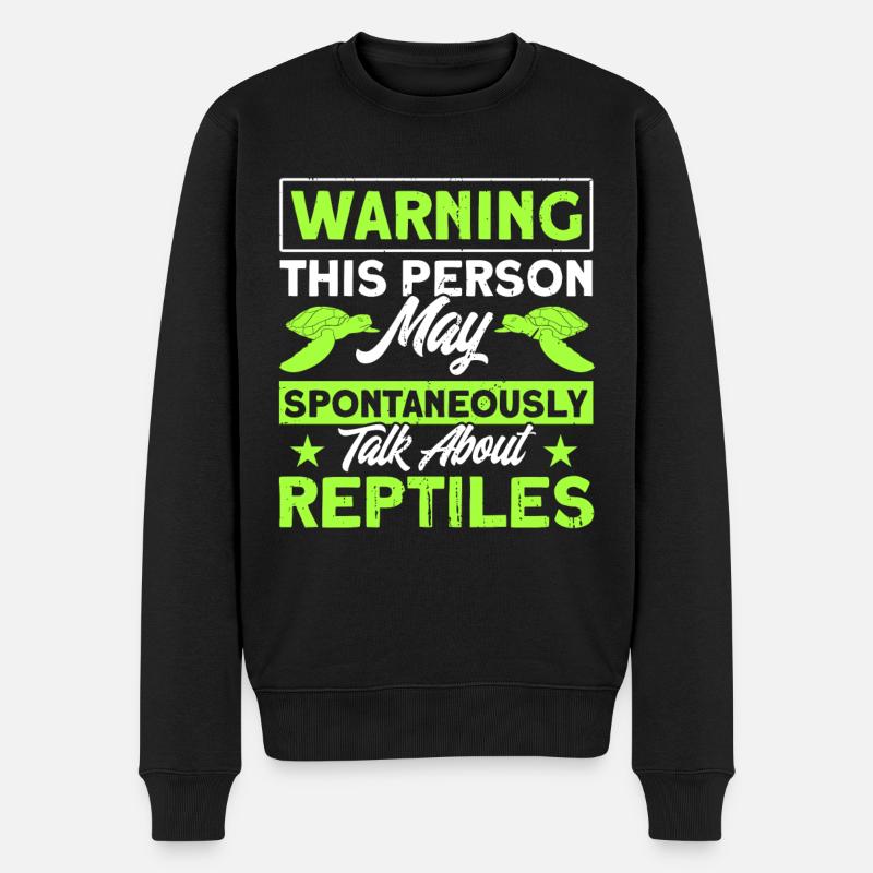 Reptile Reptile Lizards Gift - Men's Premium Organic Jumper - black
