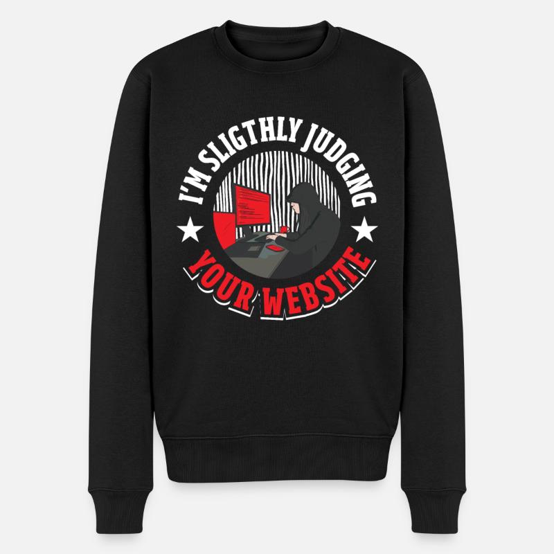 Software Developer Coder - Men's Premium Organic Jumper - black