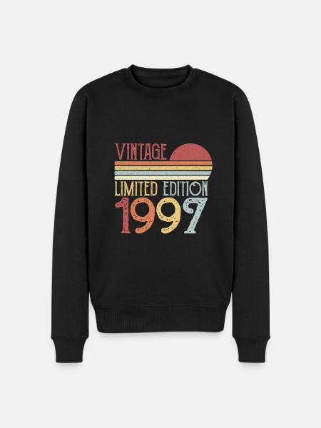 1997 Limited Edition - Men's Premium Organic Jumper - black