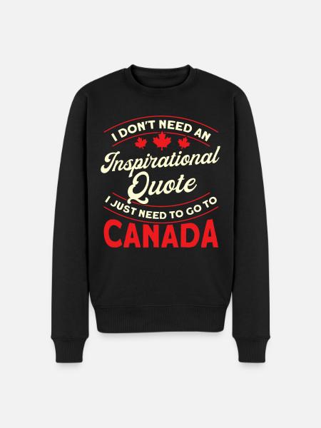 Vacanze Canadian Canadian Roots Canada - Maglione ecologico premium da uomo - nero