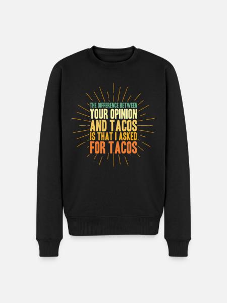 Sarcasm Sarcastic Irony Gift - Men's Premium Organic Jumper - black