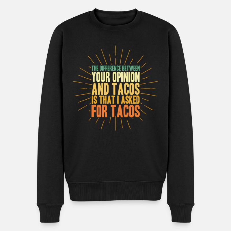 Sarcasm Sarcastic Irony Gift - Men's Premium Organic Jumper - black