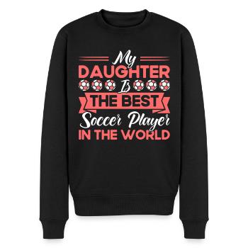 Fußball Mama Sportfan Fußball Geschenk - Männer Premium Bio Pullover - Schwarz - Vorne - Nico (187cm)