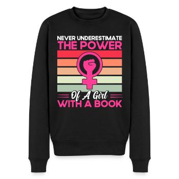 Rechte der Frauen Ermächtigung Feministisch Gesche - Männer Premium Bio Pullover - Schwarz - Vorne - Nico (187cm)