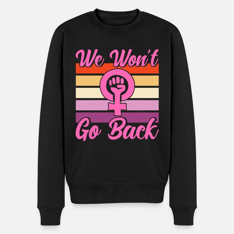 Gleichberechtigung der Geschlechter Feminismus Rec - Männer Premium Bio Pullover - Schwarz