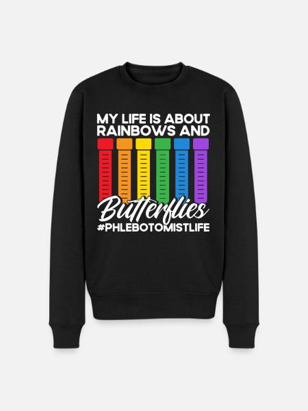 Blood Sampling Phlebotomist Phlebotomy Gift - Men's Premium Organic Jumper - black