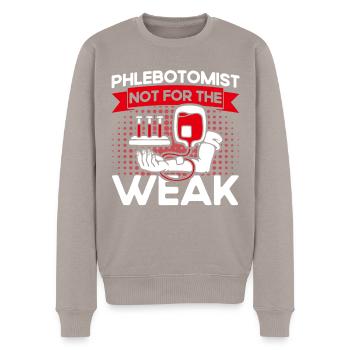 Blutabnahme Phlebotomie Labor Phlebotomist Geschen - Männer Premium Bio Pullover - Taupe - Vorne - Nico (187cm)