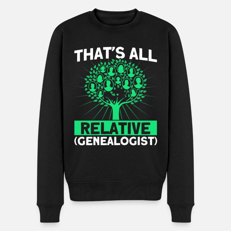 Généalogie Généalogiste Généalogie Cadeau - Pull Premium bio Homme - noir