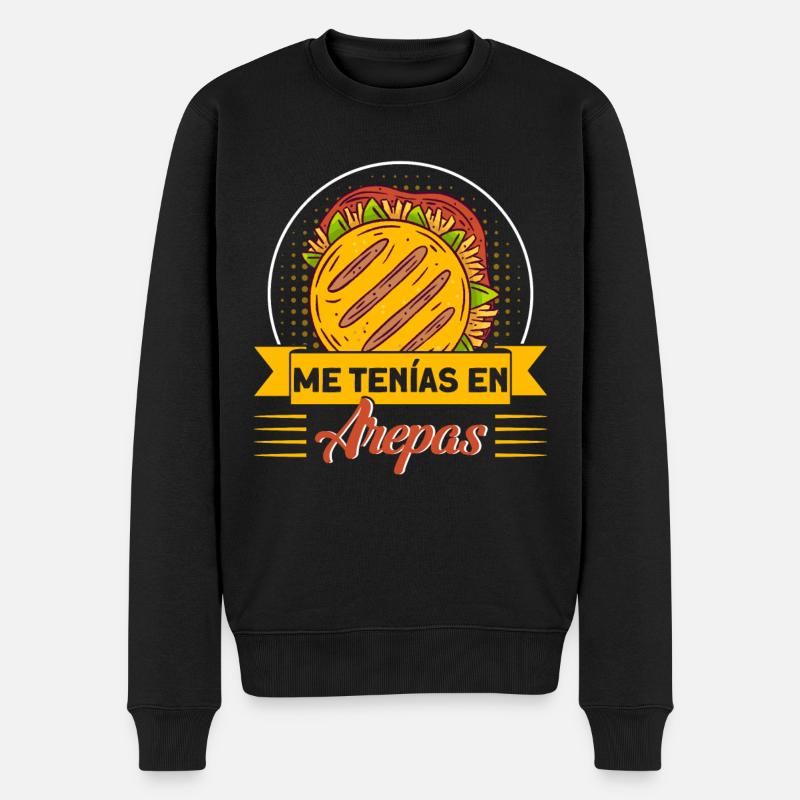 Gourmands vénézuéliens Arepa Gesche - Pull Premium bio Homme - noir