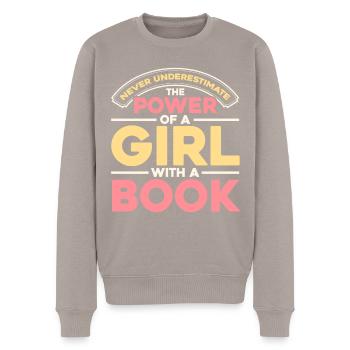 Rechte der Frauen Ermächtigung Feministisch Gesche - Männer Premium Bio Pullover - Taupe - Vorne - Nico (187cm)