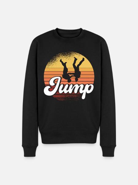 Skydive Skydiving Skydiver Gift - Men's Premium Organic Jumper - black