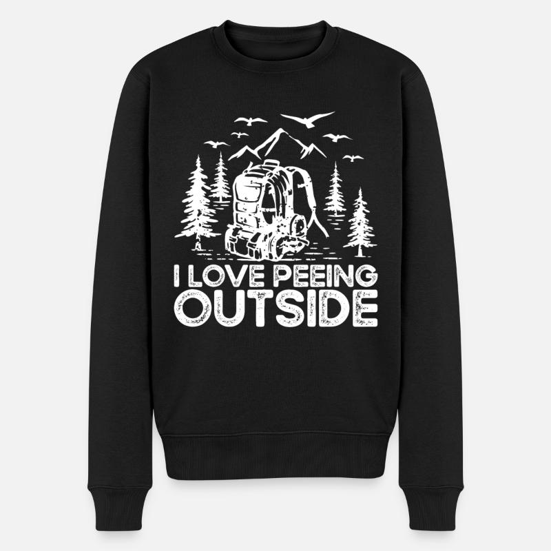 Hiking Backpacking Gift - Pull Premium bio Homme - noir