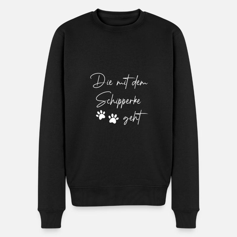 Schipperke - Männer Premium Bio Pullover - Schwarz