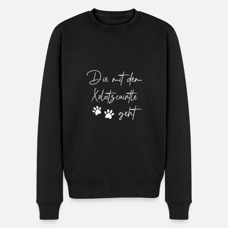 Xoloitzcuintle - Männer Premium Bio Pullover - Schwarz