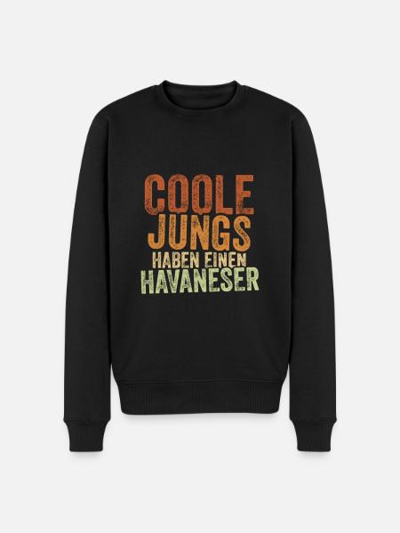Havaneser - Männer Premium Bio Pullover - Schwarz