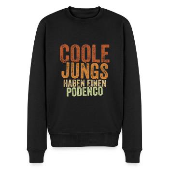 Podenco - Männer Premium Bio Pullover - Schwarz - Vorne - Nico (187cm)