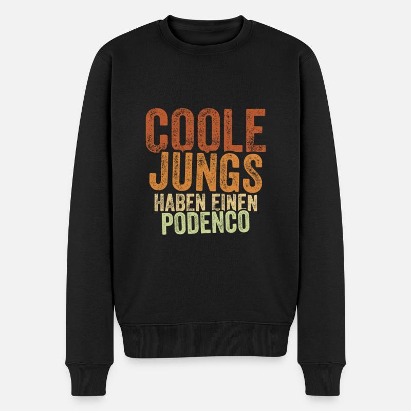 Podenco - Männer Premium Bio Pullover - Schwarz