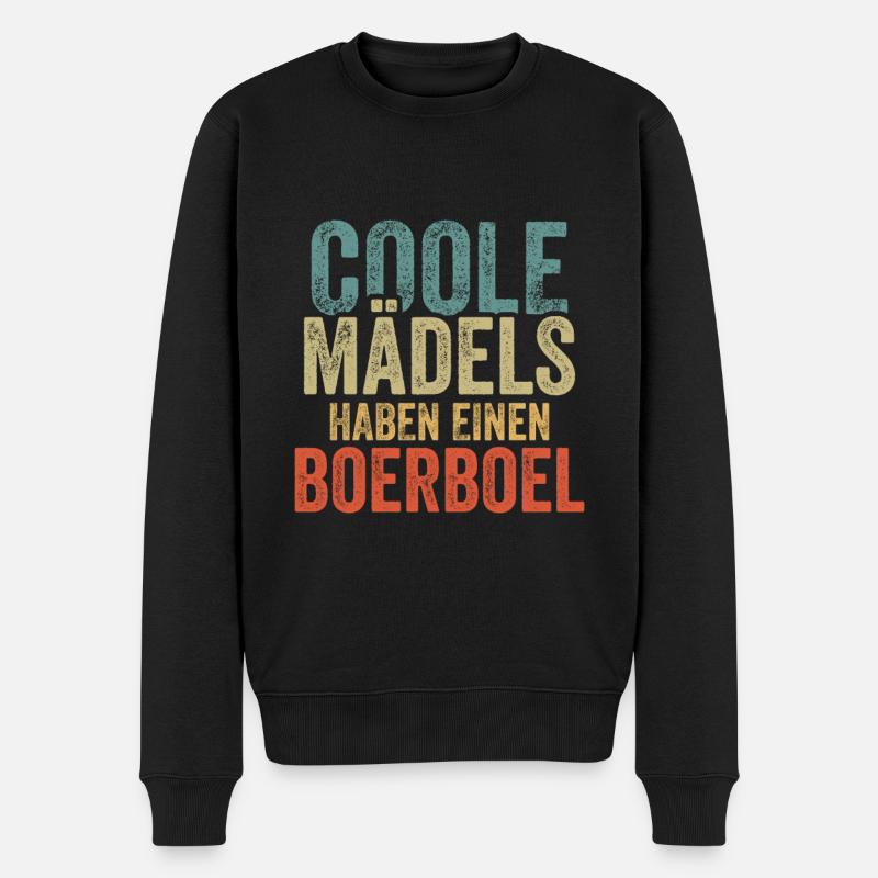 Boerboel - Männer Premium Bio Pullover - Schwarz