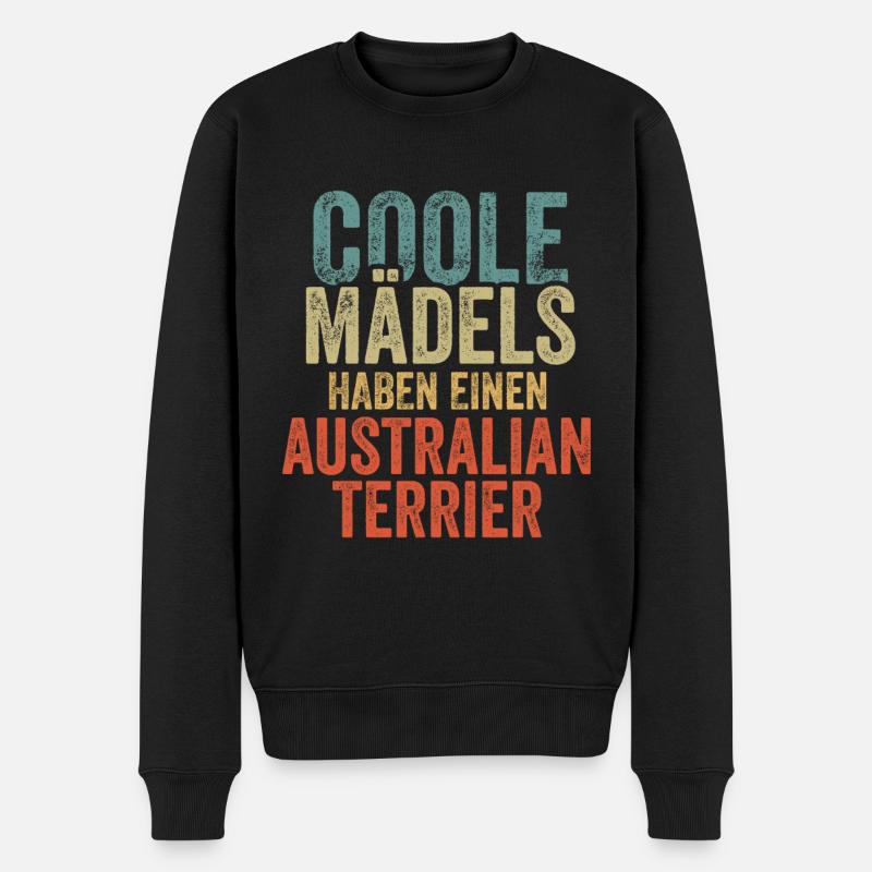 Australian Terrier - Männer Premium Bio Pullover - Schwarz
