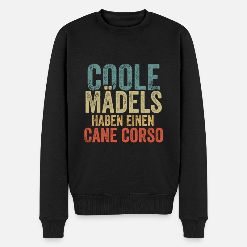 Cane Corso - Männer Premium Bio Pullover - Schwarz