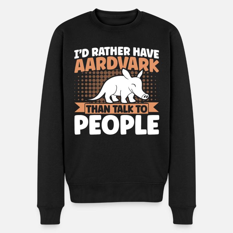 Cher amoureux Aardvark Aardvark Aardvark - Pull Premium bio Homme - noir