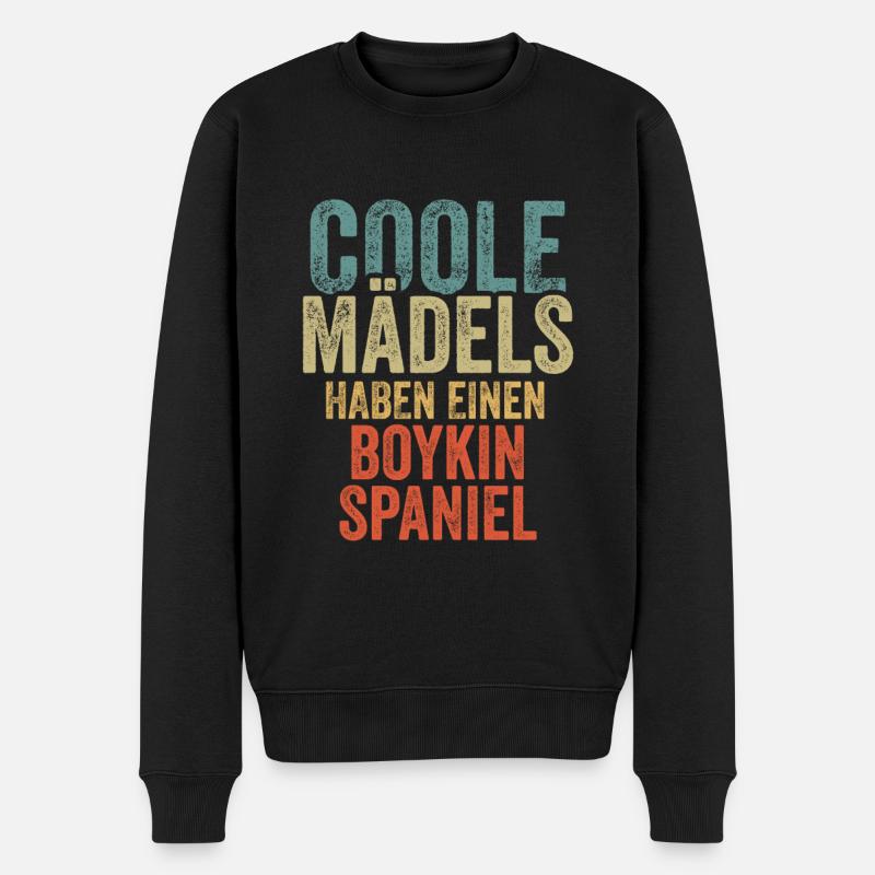 Boykin Spaniel - Männer Premium Bio Pullover - Schwarz