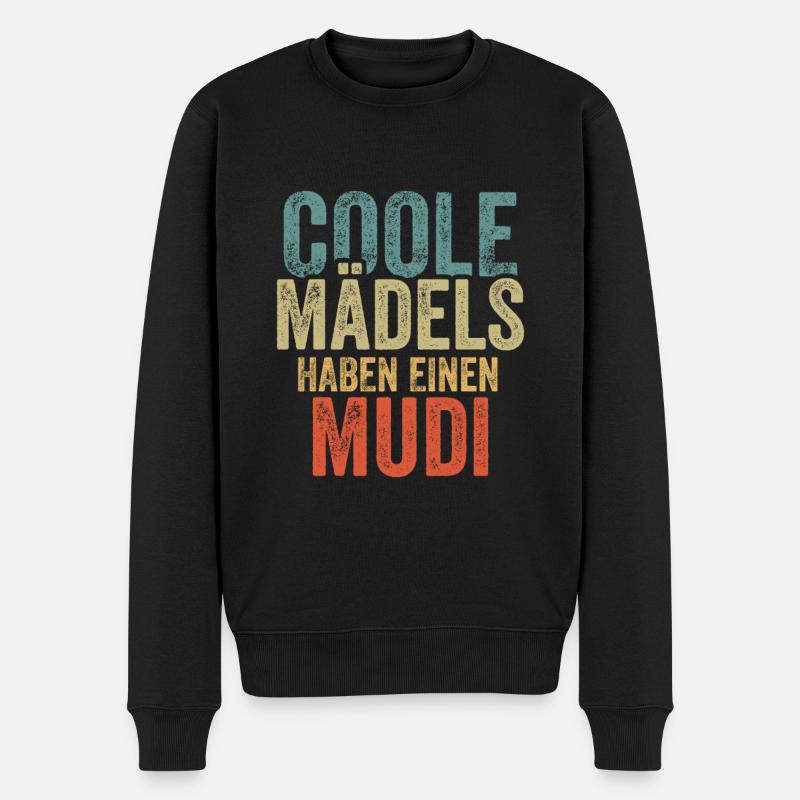Mudi - Männer Premium Bio Pullover - Schwarz