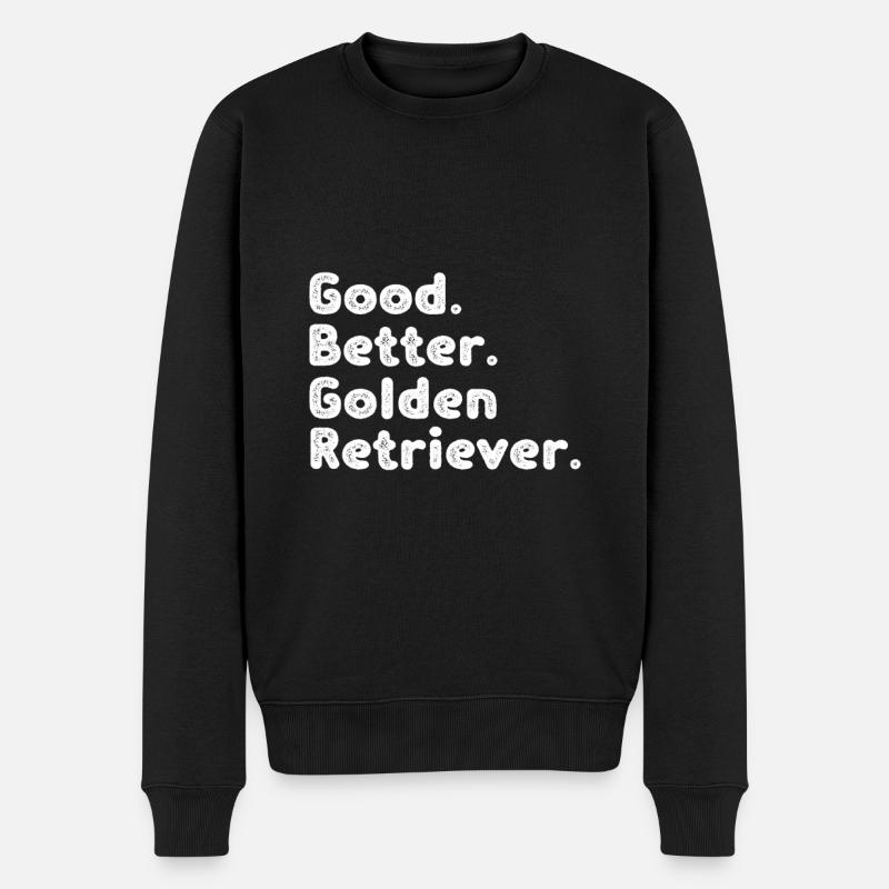 Golden Retrievers - Pull Premium bio Homme - noir