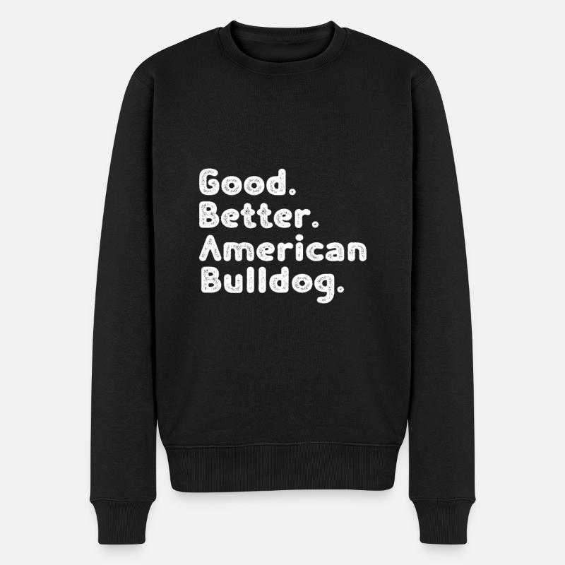Bouledogue américain - Pull Premium bio Homme - noir