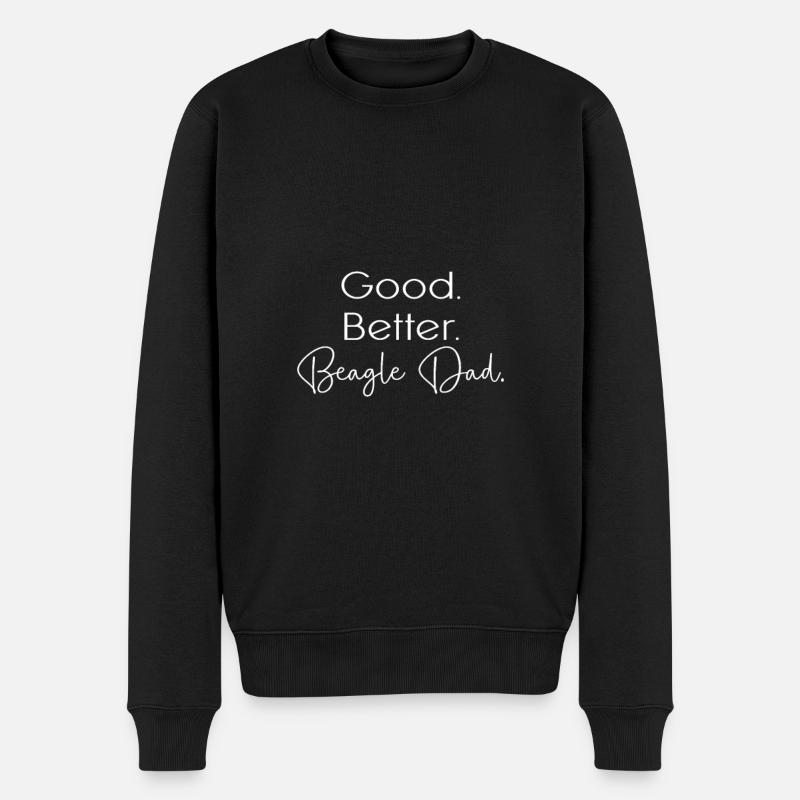 Beagle - Männer Premium Bio Pullover - Schwarz