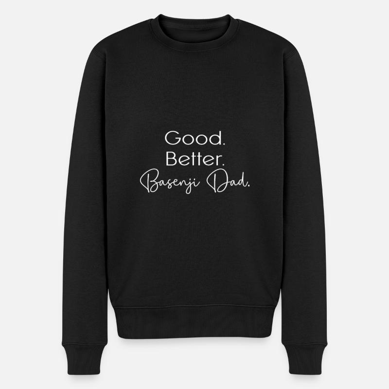 Basenji - Männer Premium Bio Pullover - Schwarz