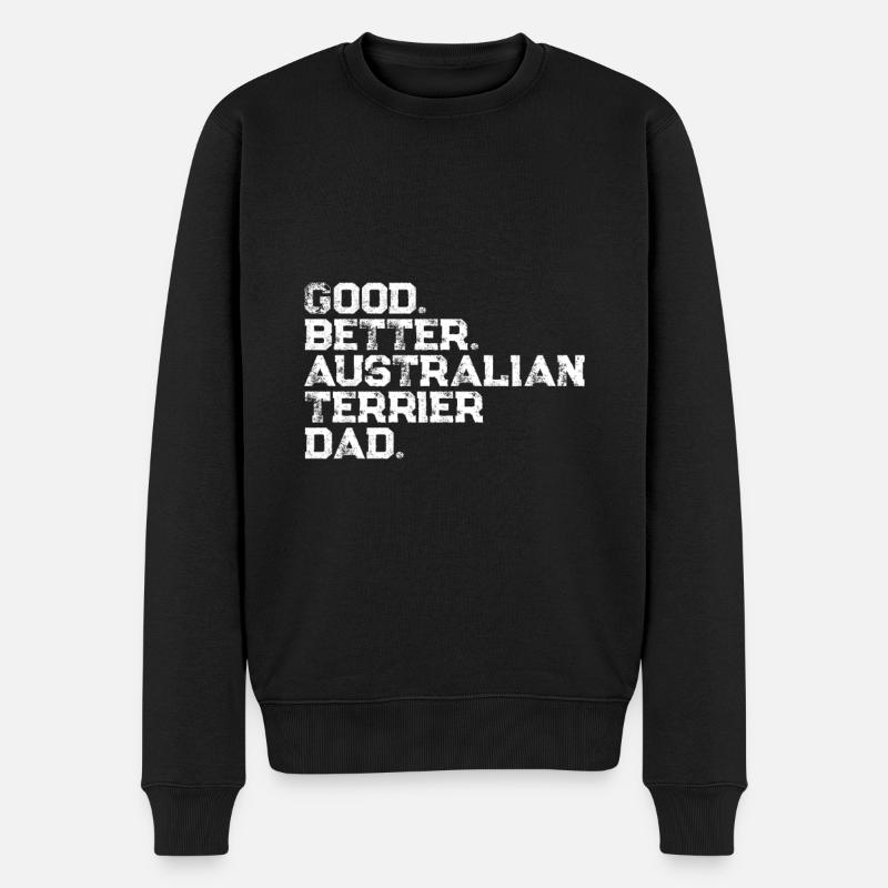 Australian Terrier - Männer Premium Bio Pullover - Schwarz