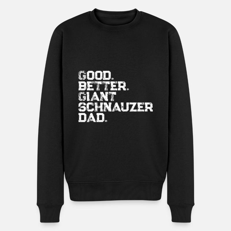 Schnauzer géant - Pull Premium bio Homme - noir