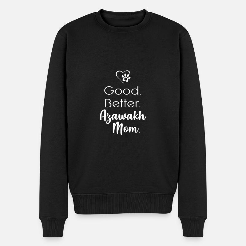 Azawakh - Männer Premium Bio Pullover - Schwarz