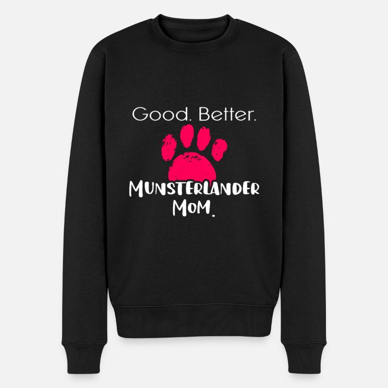 Münsterländer - Männer Premium Bio Pullover - Schwarz