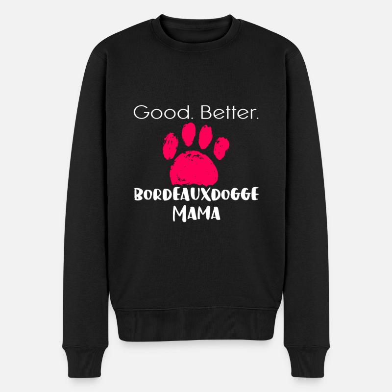 Bordeauxdogge - Männer Premium Bio Pullover - Schwarz