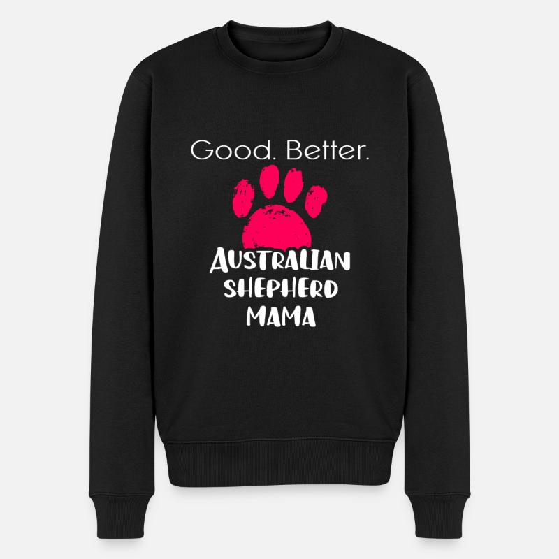 Australian Shepherd - Männer Premium Bio Pullover - Schwarz
