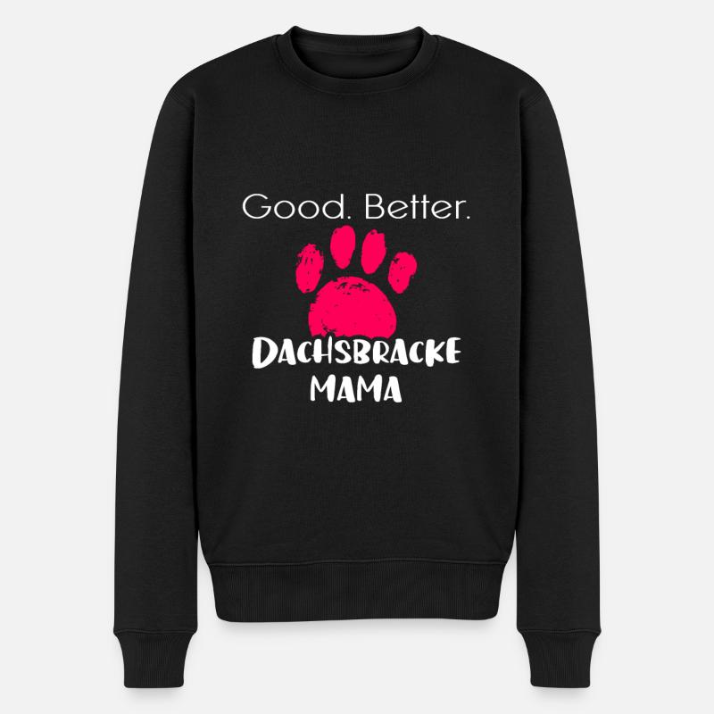 Dachsbracke - Männer Premium Bio Pullover - Schwarz